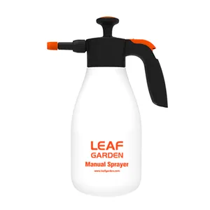 Leaf 2L塑料手持式花园手动压力喷雾器，带可调喷嘴