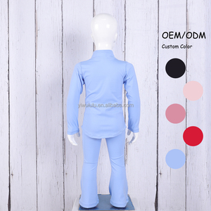 Tanzkleidung für Mädchen Yoga-Schlaghose und Jacke 2-teiliges Yoga-Set Fitness-Oberteil Sportanzug Yoga-Workout-Set für Kinder - Product Image 3