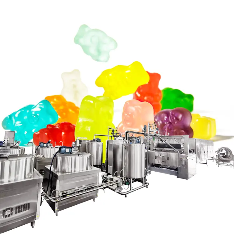 Automatic Gummy Worm Mold Filling Making Pour Process Machine