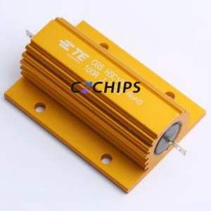 ตัวต้านทานท่อเซรามิกแบบ HSC100100RJ ผ่านรู (THT) ตัวต้านทานแบบลวดพัน100Ohm 5% 100W - Product Image 1