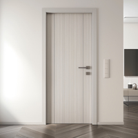 Porte en composite bois-plastique insonorisée et ignifugée B1 de la marque Maplemiles OEM, idéale pour les hôtels et les villas
