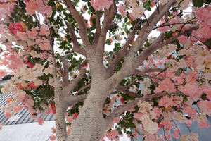 Árbol <span class=keywords><strong>de</strong></span> flores artificiales para salón <span class=keywords><strong>de</strong></span> belleza, rama seca, árbol <span class=keywords><strong>de</strong></span> flores artificiales <span class=keywords><strong>de</strong></span> glicina para interior, flor <span class=keywords><strong>de</strong></span> Rosa para boda - Product Image 3