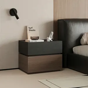 Set di Comodini in Legno Massello di Noce e Quercia con Cassetti Mobili, Nuovi OEM ODM, per <span class=keywords><strong>Casa</strong></span>, Camera da Letto, Hotel e Appartamenti - Product Image 3