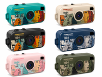 Videocámara HD 1080P con Pantalla IPS de 0.96 Pulgadas, Múltiples Diseños de Grafiti, 26 Filtros, Cámara Portátil para Niños, Compatible con Tarjeta TF de 64GB