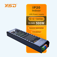 12v 24v 48v 500w Tension Constante Non Gradation Led Driver 30w 60w 100w 150w 200w 300w 400w 500w