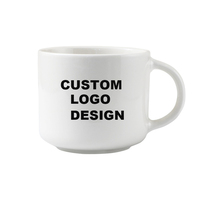 Tasses à lait d'avoine en porcelaine de grande capacité approvisionnement d'usine 16oz tasses à café en céramique colorées imprimées avec logo sur mesure