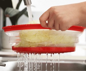 Hot Selling Multifunction 2 in 1 Collapsible Splatter Folding <b>Microwave</b> Cover for Food - Product Image 5