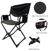 Chaise de directeur portable personnalisée à usage intensif