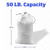 Sac tissé en PP à fond plat résistant aux UV pour engrais, sac d'emballage en polypropylène de 50 kg, vente en gros