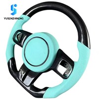 Volante Deportivo Personalizado de Fibra de Carbono para Jeep Wrangler Jk Compass Grand Cherokee Rubicon Sahara 2011 2012 2013 2014 2015