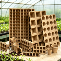 Pot à semis biodégradable, empilable, en cellulose recyclée, robuste et profond, idéal pour les activités de la Journée de la Terre – Choix écologique sûr.