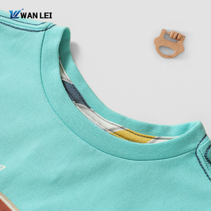 Boutique Minimalistisches Jungen-Sommerset Luxuriöse Baumwollmischung Kinderkleidung Elegantes Kleinkind <span class=keywords><strong>2</strong></span>-Teiliges Outfit Familien-Partnerlook - Product Image 2