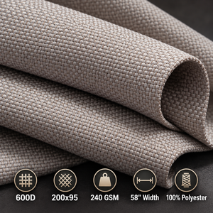 Tessuto Oxford in Poliestere 100% Tinto in Massa 600D con Rivestimento in PU Personalizzato, Anti-UV, per Tende Impermeabili, Borse, Cuscini e Coperture per Barche - Product Image 2