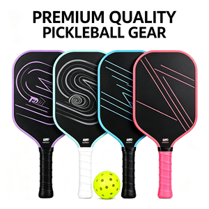Raquette de pickleball en fibre de carbone avec design Aero Hole pour une vitesse de swing plus rapide, raquette de qualité professionnelle pour les tournois - Product Image 4