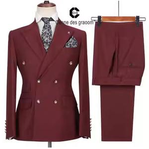 سترة رجالية مخصصة باللون الأزرق الملكي، ضيقة ومزدوجة الصدر، قابلة للتنفس، مقاس XL، بسحاب وجيوب مائلة وياقة مسننة، مناسبة للحفلات والمناسبات الرسمية - Product Image 3