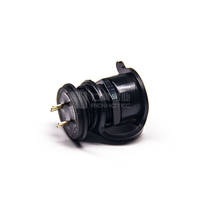 Conector MINI USB Impermeable de Montaje en Panel Frontal, Conector Hembra de 5 Pines M12 con Tornillo, Conector de Mamparo IP67 con Tapa y Receptáculos