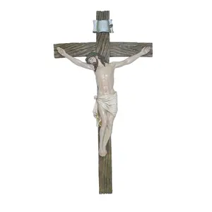 Resin Craft Religious Jesus Christ Memorial Statue and Christmas Cross statue custom statue resin mold resin crafts