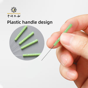 Super feine sterile Akupunktur nadel Kunststoff griff Einweg nadel Schönheits massage 20St - Product Image 4