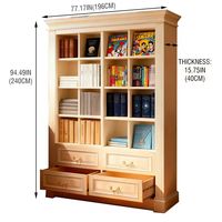 Schrank aus Spanplatte mit Lackierter Glastür Bücherschrank Bürohersteller Moderner Platzsparender Holz-Bücherschrank Wohnmöbel Regal