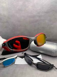 Occhiali da Sole Sportivi UV400 con Lenti Polarizzate a Specchio, Montatura in Metallo, Stile Juliet alla Moda, Tecnologia Y2K, Copertura Completa Nero Canna di Fucile - Product Image 6