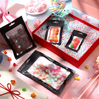 Sacs Ziplock Imperméables en Gros pour Emballage Cadeau, Sachets Mylar Colorés en Aluminium Mat avec Fenêtre Transparente