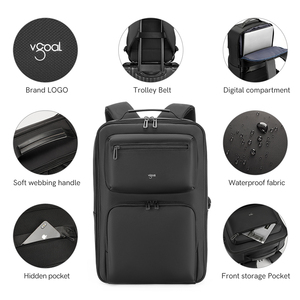 2025 di vendita caldo zaino in Nylon per gli uomini con tasche frontali Multi-funzionale borsa per il computer portatile borsa da <span class=keywords><strong>scuola</strong></span> per College USB <span class=keywords><strong>Outlet</strong></span> - Product Image 6