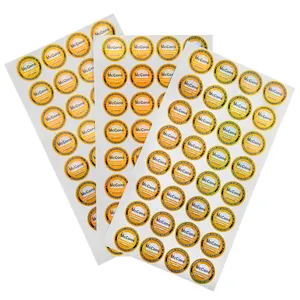 Recyclable Custom Stickers Roll Waterproof Round Vinyl Sticker Product Logo Label Printing