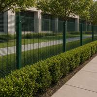 Clôture en treillis métallique de sécurité LINSHENG 358 soudée, fil de 4 mm anti-coupure pour périmètre de stade