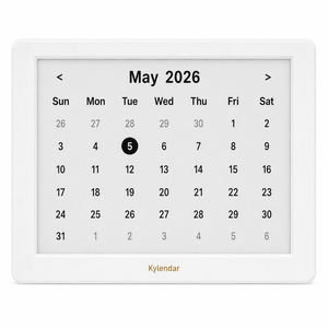 Horloge de bureau intelligente Kylendar Mini 4,2 pouces avec écran E-Paper, Wi-Fi, calendrier, météo, heure mondiale et affichage des nouvelles et des actions boursières - Product Image 1