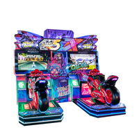 Machine d'arcade de course de moto à deux places Dynamic X Neon, best-seller, simulateur de vitesse 3D hyper-immersif