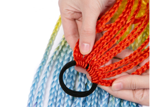 Coletas sintéticas de colores, 60cm, 50g, 12 hebras por paquete, trenzadas con anillo de ganchillo, sintético trenzado Jumbo - Product Image 2