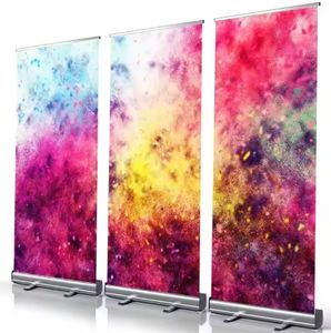 数字可伸缩铝制卷起展示架免工具组装定制尺寸印刷横幅，用于便携式品牌推广 - Product Image 3