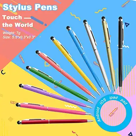 High Precision Capacitive Stylus for iPad iPhone Tablets Samsung Galaxy All Universal Touch Screen Devices Stylus Pens for Touch