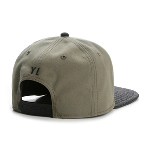 Custom 5 Panel <b>Flat</b> Brim High Crown Cotton Nylon Baseball <b>Cap</b> Custom 3D Personalized Embroidered Logo Snapback Trucker Hats - Product Image 4