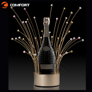 Bouteille de présentateur de vin d'accessoires de barre durables acryliques Glorofier - Product Image 3