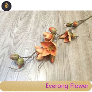 Finto singolo ramo argentino Kapok per la decorazione della tavola della casa di nozze fiore fiore fiore artificiale Magnolia fiore - Product Image 5