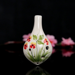 Ocarina de Cerámica de Alta Calidad, Tono Alto C, 6 Orificios, Pintada, Instrumento Musical para Principiantes - Product Image 5