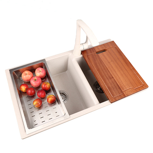 Évier de cuisine en pierre de Quartz fait à la main, de haute qualité, de différentes tailles - Product Image 1
