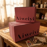 Boîtes d'emballage écologiques de luxe modernes en matériaux recyclés roses avec laminage mat et fermeture éclair extra-résistante pour vêtements et chaussettes