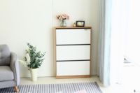 Étagère à chaussures en bois, meuble de salon, vendu avec 3 niveaux, 1 pièce