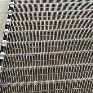 Fırın tedarikçileri için gıda işleme hattı paslanmaz çelik göz bağlantısı tel örgülü konveyör - Product Image 5