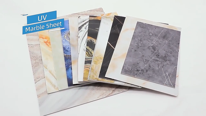 Modern OEM Design 1220x2440/2900mm Artificial UV Marble Sheet PVC ...