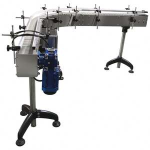 Chaîne de convoyeur à courroie en acier inoxydable sur mesure, courbe, pour lait, cosmétiques, parfums, boissons, sauces - Product Image 3