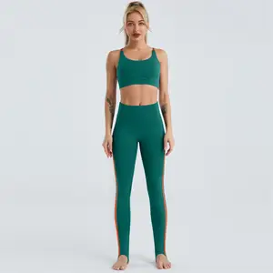 NEW Quick Dry Butt Lift Esporte Treinamento Passo Em Collants Mulheres Calças De Cintura Alta Yoga Legging