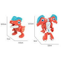 Dinosaurio Transformador Robot Juguete 2 en 1 Dinosaurio a Robot Figura de acción con articulaciones móviles Juguete de tallo interactivo para niños