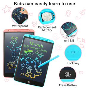Tableta <span class=keywords><strong>LCD</strong></span> electrónica portátil, Bloc de notas, tablero de garabatos <span class=keywords><strong>LCD</strong></span>, tableta de dibujo, la mejor venta, de 12 pulgadas tableta de escritura digital, fábrica al por mayor - Product Image 3