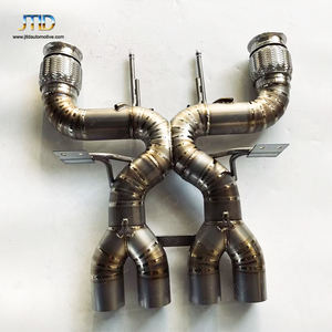 Sistema de Escape Completo con Válvulas de Titanio Estilo <span class=keywords><strong>McLaren</strong></span> <span class=keywords><strong>720S</strong></span> 765LT JTLD - Kit de Conversión Ligero de Alto Rendimiento 100% Compatible - Product Image 1