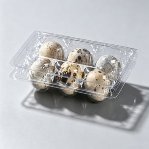 Barquettes à œufs <span class=keywords><strong>en</strong></span> plastique transparent, capacité pour œufs de caille, design empilable pour un stockage et un transport sécurisés pour les fermes, les épiceries et l'usage domestique - Product Image 3