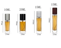 Flacons de parfum en verre rechargeables fantaisie, nouveau design, 10 ml, 15 ml, 20 ml, vente en gros avec pompe sans sertissage