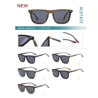 Lunettes de soleil en acétate à motifs colorés, nouvelle collection haut de gamme, protection oculaire pour l'extérieur